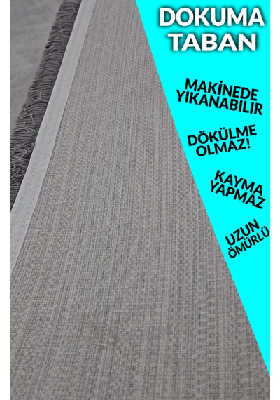Renkli Halı Salon Halısı Makinede Yıkanabilir Kaymaz Taban Halı Krem Çok Renkli