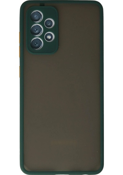 Ilkeshop Newface Samsung Galaxy Uyumlu A72 Kılıf Montreal Silikon Kapak - Koyu Yeşil