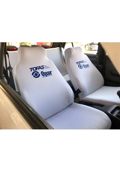 Tofaş Beyaz Opar Ön Arka Servis Kılıf 4 Parça Takım 1.kalite Likrali Penye Yıkanabilir Kumaş 1 Takım
