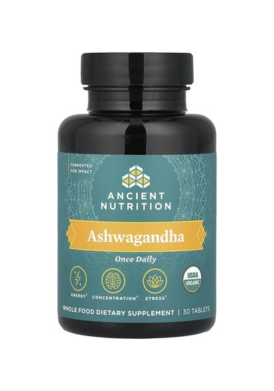 Ancient Nutrition, As-hw-aga-ndha, 30 Tablets