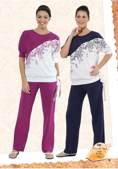Berrak Bayan Pijama Takımı 5115 Mor