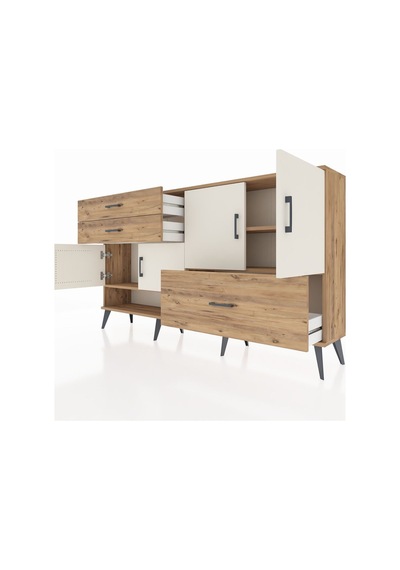 Arges Konsol 3 Raflı 3 Çekmeceli 4 Kapaklı 176x30x99 Çam-aytaşı/çam Aytası/atlas Çam - Atlas Çam Arges Konsol 3 Raflı 3 Çekmeceli 4 Kapaklı 176x30x99 Çam-aytaşı/çam Aytası/atlas Çam - Atlas Çam