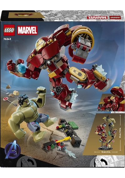 LEGO® ǀ Marvel Efsanevi Savaş: Hulkbuster, Hulk’a Karşı 76343 - 9 Yaş ve Üzeri Çocuklar için Yaratıcı Oyuncak Yapım Seti (413P)