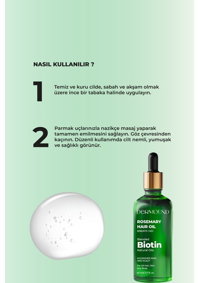 Dermoend Biotin Saç Bakım Yağı 2'li