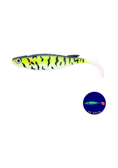Silikon Sahte Balık - 10g 100mm - Fishack Predatorx - Uv Boyalı - Bleed