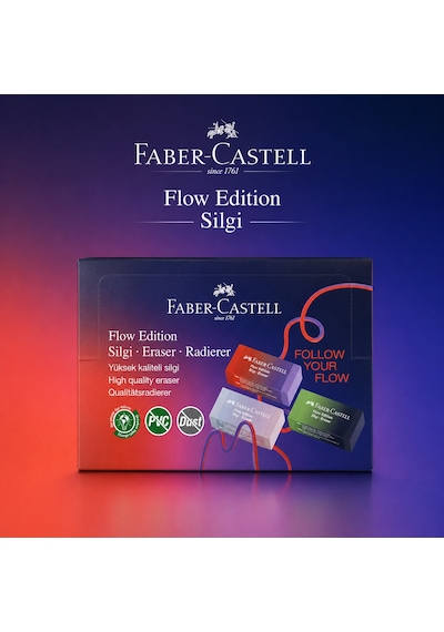 Faber Castell Flow Edition Silgi 3 Adet