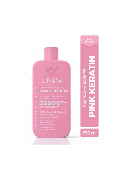Uraw Keratin Ve Hyaluronik Asit Saç Kremi 250 ML