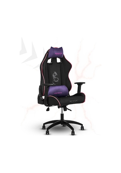 Rio Balerion Terletmez Kadife Kumaş Siyah Gaming Oyuncu Koltuğu - 10 Siyah