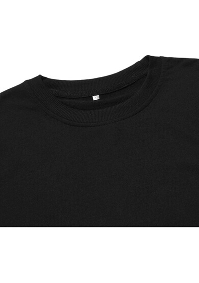 Erkek Yaka Chıcago Baskılı Oversize Sweatshirt Siyah