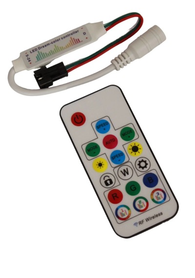358 Modlu Pixel Led Kumandası 17 Tuşlu Uzaktan Algılamalı Pixel Led Kumanda Ve Modül 5-24v Arası