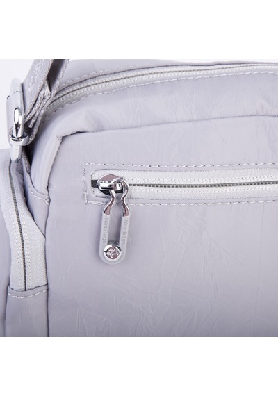 Nas Bag Kadın Spor Çok Gözlü Su Geçirmez Hafif Mini Çanta Gri 22x16 Cm Gri