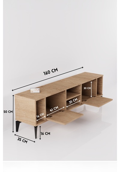 Linya Tv Sehpası Suntalam Bej 160x35 Cm Diğer