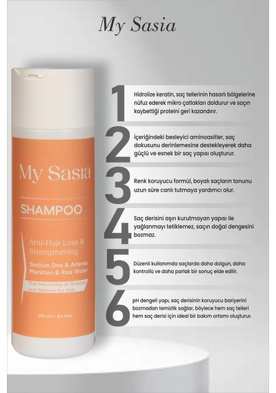 My Sasia Onarıcı & Güçlendirici Keratin Şampuan