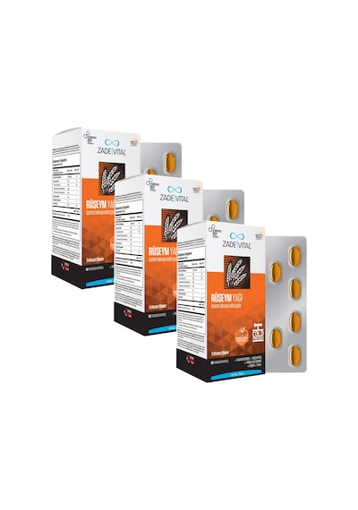 Zade Vital Rüşeym Yağı 3 Kutu 180 Kapsül