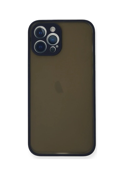 Apple Uyumlu iPhone 12 Pro Kılıf Montreal Silikon Kapak - Lacivert 0.2M-Çok Renkli