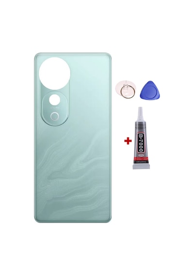 Vivo V40 Pro Yeşil Arka Kapak Batarya Kapağı Pil Kapağı Yapışkan Ve Sökme Aparatıyla Beraber Full Set Yeşil