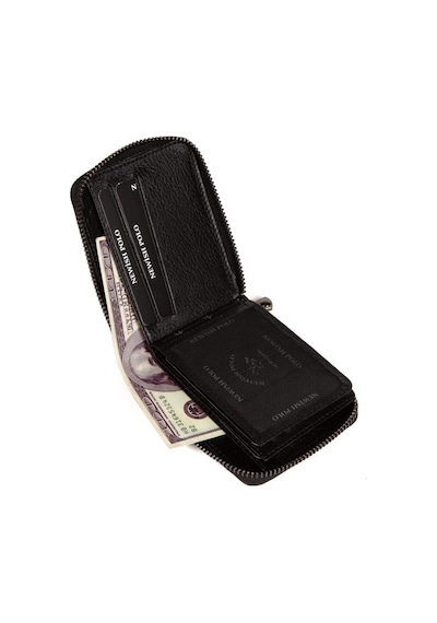 Newish Polo Erkek Hakiki Deri Cüzdan Ve Kartlık - New064 Siyah