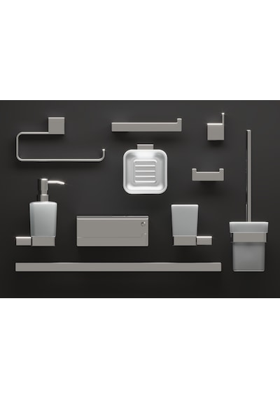 Line Bathroom Moon Tuvalet Kağıtlık 127115 Krom Etajerli Krom Krom