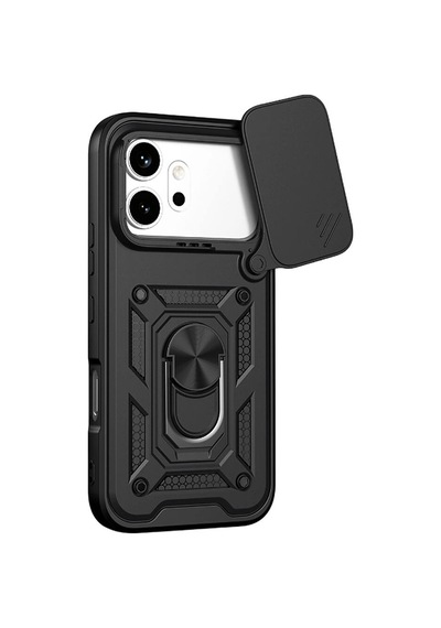 Huawei Honor 600 Pars Lens Yüzüklü Silikon - Siyah Evimdeyokyok