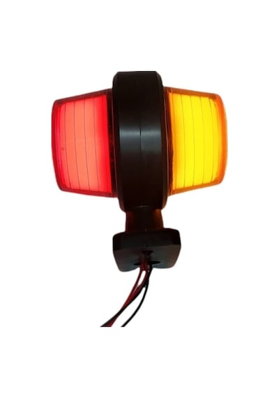 Ahmet Otomotiv 2 Adet Maxı Neon Küpe Sarı-kırmızı 12v-24v