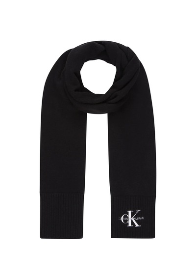 Calvin Klein Monologo Embro Scarf Erkek Siyah Atkı