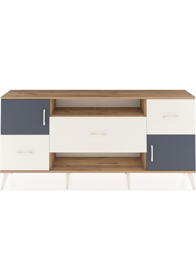 Arges Konsol 2 Raflı 3 Çekmeceli 2 Kapaklı 176x30x83 Çam-antrasit/aytaşı Antrasit/aytaşı Arges Konsol 2 Raflı 3 Çekmeceli 2 Kapaklı 176x30x83 Çam-antrasit/aytaşı Antrasit/aytaşı