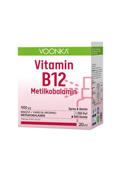 Voonka Vitamin B12 Metilkobalamin Oral Damla 20 Ml