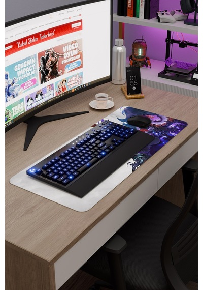 Solo Leveling Anime V4 - 70x30 Xl Gaming Kauçuk Kaymaz Taban Mouse Pad Fare Altlığı