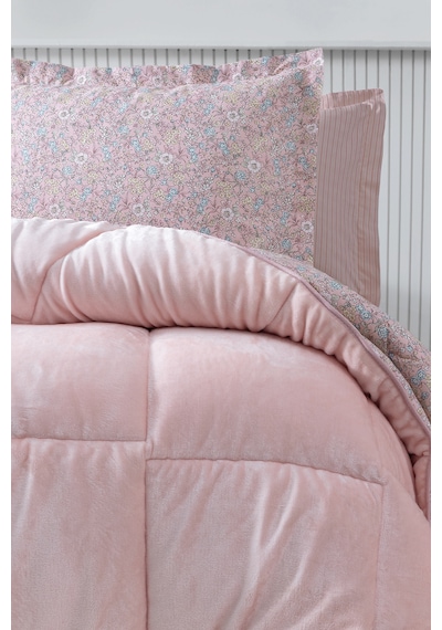 Yataş Bedding Piante Çift Kişilik Triola Set - Pudra
