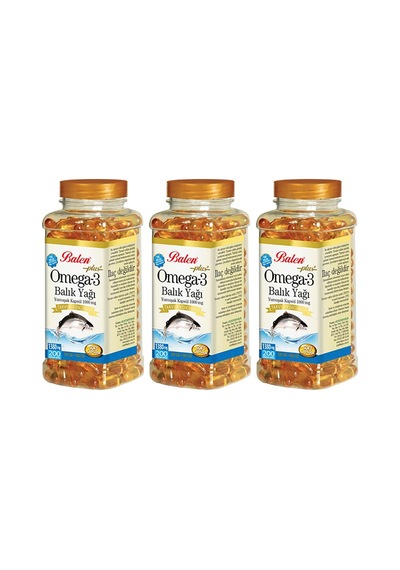 Balen Omega 3 Plus Balık Yağı 3 Adet 1380 Mg 200 Kapsül