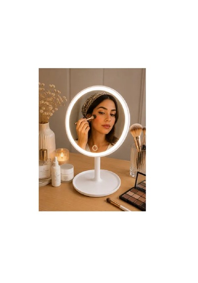 30 Cm Şarjlı Işıklı Makyaj Aynası Beyaz 8961