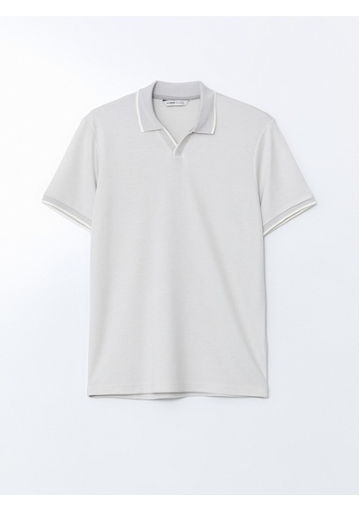 Lcwaıkıkı Classic Gri Polo Yaka Merserize Görünümlü Erkek Tişört