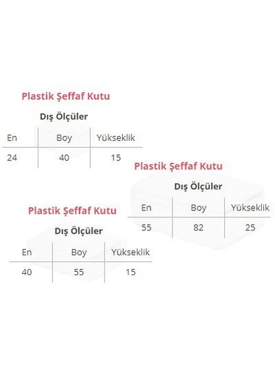 Şeffaf Kapaklı Mini Kutu Seti Boncuk Gravür Mücevher Saklama Kutu