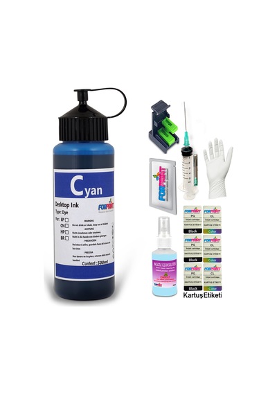 HP Smart Tank 755 / 790 / 795 Yazıcılar için Uyumlu Forprint Dolum Seti 4 x 500 ML HP Smart Tank 755 / 790 / 795 Yazıcılar için Uyumlu Forprint Dolum Seti 4 x 500 ML
