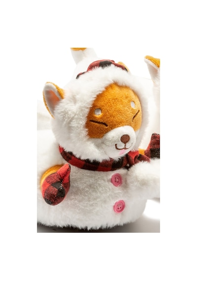Twigy Eskimo Kadın,Garson Boy Hayvanlı Panduf Beyaz 36/41 CC0630 Beyaz