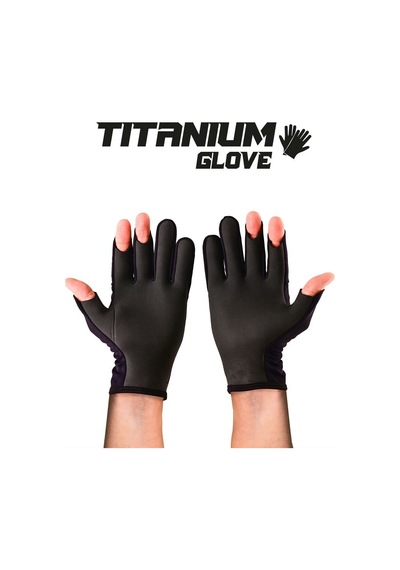 Fujin Pro Angler S24 Titanium Gloves Black Gold M/l Siyah