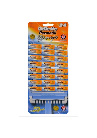 Gillette Permatik Banyo Kullan-At Tıraş Bıçağı 24'lü