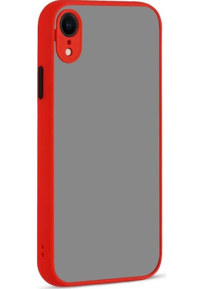 Apple Uyumlu iPhone XR 6.1 Kılıf Zore Hux Düğme Ve Kapak Zıt Renk Kılıf