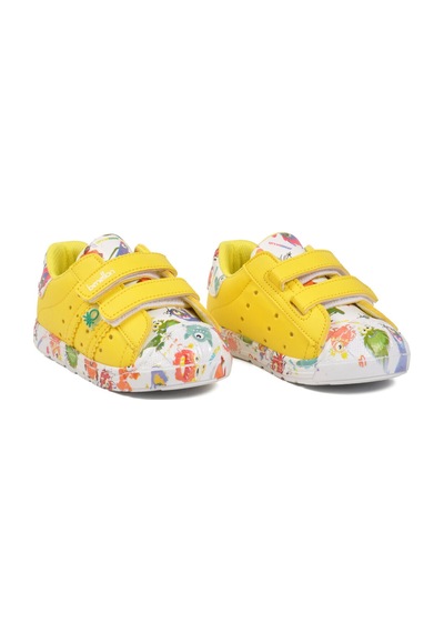United Colors of Benetton Sarı Cırtlı Hafif Bebek Spor Ayakkabı Bn-30965 B
