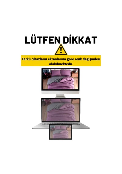 5 Parça Öğrenci Yatak Seti, Nevresim Tk+yorgan+yastık - Lila Gri