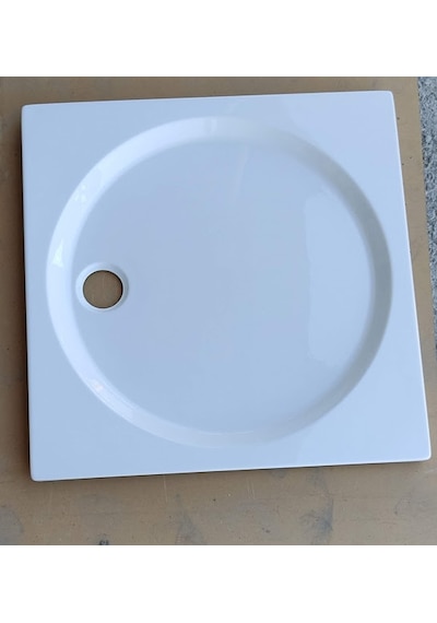 Artemis 90X90 Kare Yassı Gömme Tipi Duş Teknesi Beyaz Gövde