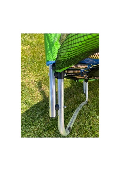 Katlanabilir Ev Tipi Trambolin Fileli Korumalı Büyük Boy 140 Cm Çocuk Trampolini 5 Ft Trambolin