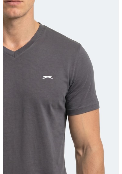 Slazenger Rıvaldo T Erkek Koyu Gri Tişört