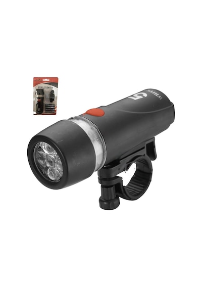 Bisiklet Ön Far 5 Led 'li Pil Dahil