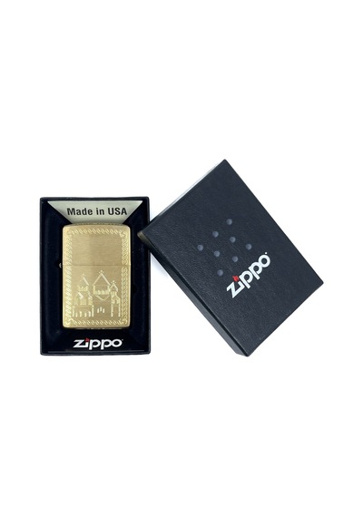 Zippo Old Chapel Dizayn Çakmak Sarı