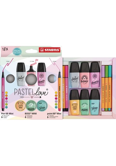 Stabilo Pastellove Mini Set 18 Li 77/5-8 Çok Renkli