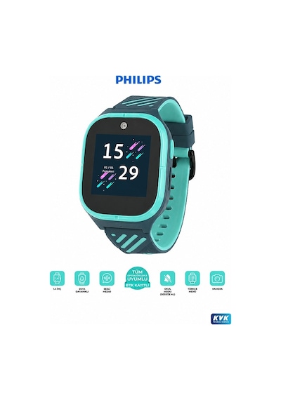 Philips W200A 1.22" Akıllı Çocuk Saati (Distribütör Garantili)