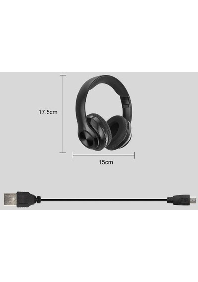 Ecotech P68 Bluetooth 5.0 Kulak Üstü Kulaklık +Micro Sd Kart Yuvası