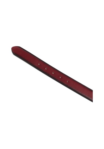 Bordo Erkek Gr-334-00 Grande Klasik Kemer Genişlik 3.5 Cm