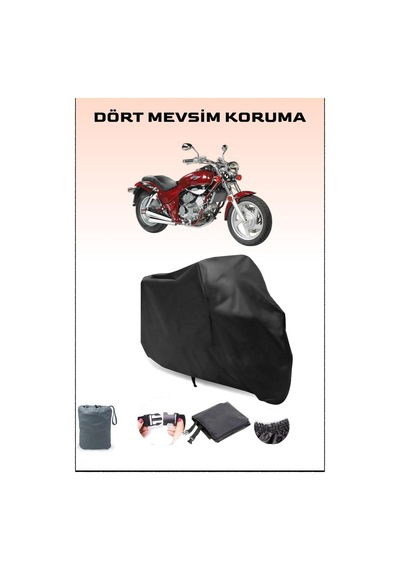 Siyah Kymco Venox 250 Uyumlu Motorsiklet Branda, Motor Örtüsü